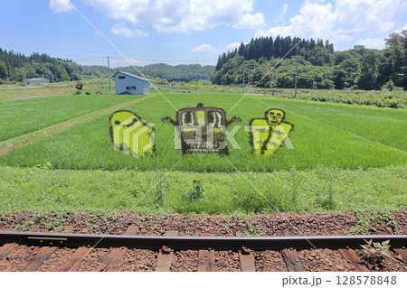 田んぼアート 田んぼアート 128578848