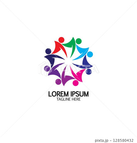 Community, network and social icon Community, network and social icon 128580432