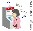パスワードが思い出せないシニア女性 128581397