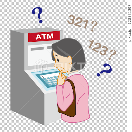 パスワードが思い出せないシニア女性 128581397