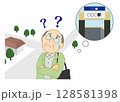 道に迷うシニア男性 128581398
