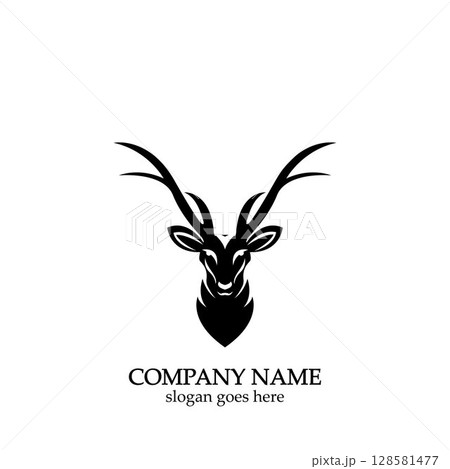 Deer head Logo Template vector icon illustration design 128581477