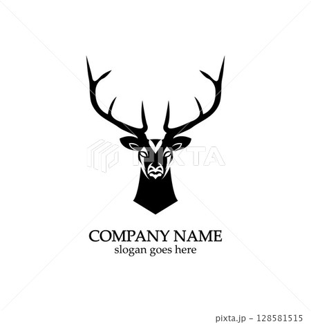 Deer head Logo Template vector icon illustration design 128581515