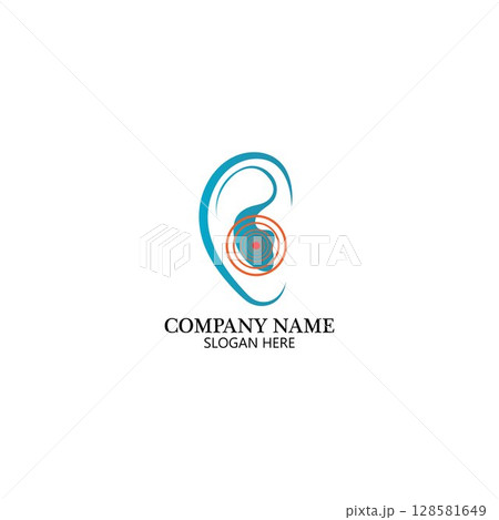 Hearing Logo Template 128581649