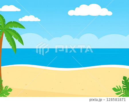 海　ビーチ 128581871