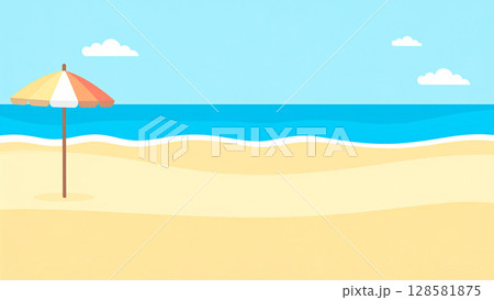海　ビーチ 128581875