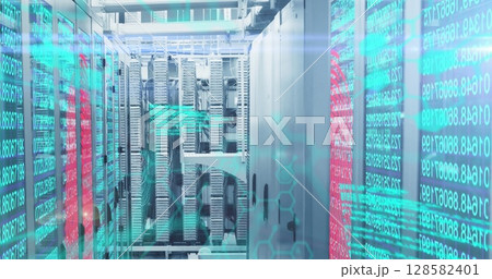 Image of data processing over servers 128582401