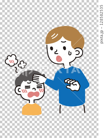 Father notices his child's heatstroke 128582535
