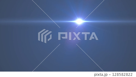 Image of glowing blue light moving on blue background Image of glowing blue light moving on blue background 128582822