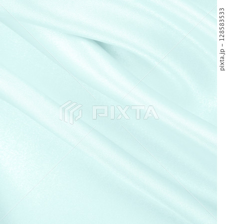 Smooth elegant blue silk or satin luxury cloth texture as abstract background. Luxurious background design 128583533