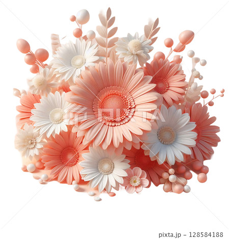 さわやかな花のアクセント 128584188