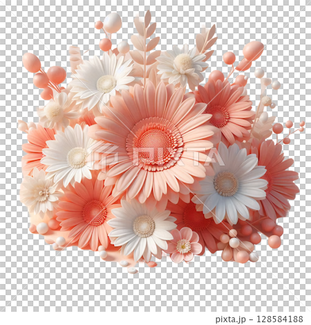 さわやかな花のアクセント 128584188