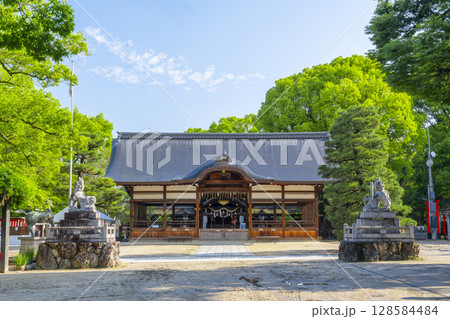 夏の京都　藤森神社　拝殿 128584484