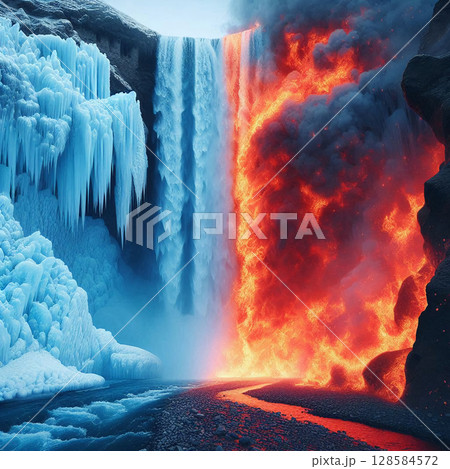 凍てつく炎の滝 128584572
