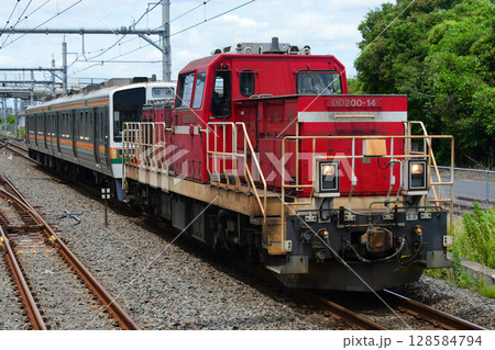DD200-14+211系6000番台シスGG6編成 東海旅客鉄道流鉄譲渡甲種輸送 吉川美南 DD200-14+211系6000番台シスGG6編成 東海旅客鉄道流鉄譲渡甲種輸送 吉川美南 128584794