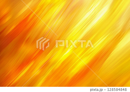 Vibrant Strokes of Yellow and Orange Dance Together in an Abstract Composition. Generative AI 128584848