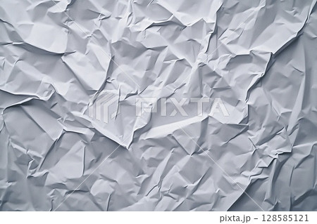 Textured Layers of Crumpled Paper Create a Unique Artistic Backdrop for Creativity. Generative AI 128585121