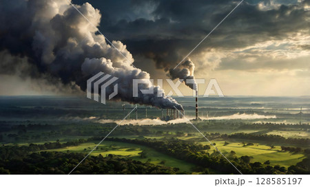 空気汚染 空気汚染 128585197