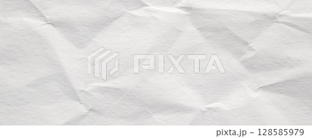Abstract white crumpled and creased recycle paper texture background Abstract white crumpled and creased recycle paper texture background 128585979