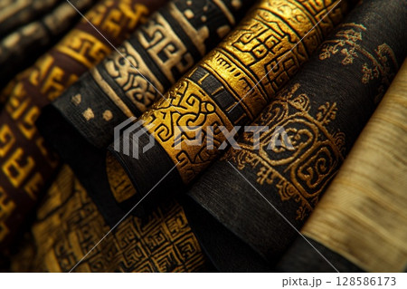 Exploring the Intricate Beauty of Ancient Adinkra Ornaments From Ghana. Generative AI Exploring the Intricate Beauty of Ancient Adinkra Ornaments From Ghana. Generative AI 128586173