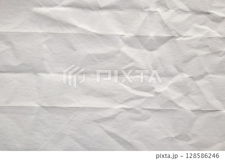 Abstract white crumpled and creased recycle paper texture background Abstract white crumpled and creased recycle paper texture background 128586246