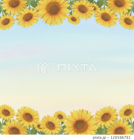 やわらかタッチの花飾り 128586781