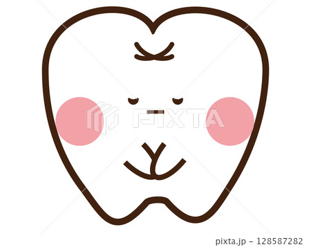 お辞儀をしている歯 128587282