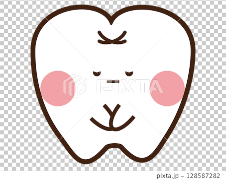 お辞儀をしている歯 128587282