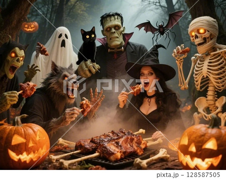 ハロウィン焼肉 ハロウィン焼肉 128587505