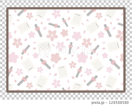 Graduation square frame 128588580