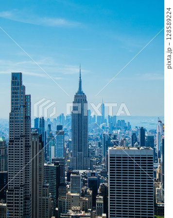 Manhattan Skyline View in New York USA 128589224