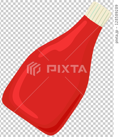 ケチャップのイラスト ベクター素材 128589289