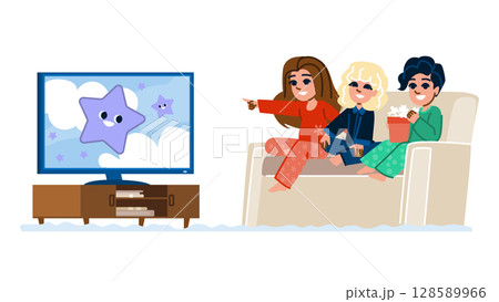 entertainment watching cartoons hobby kid vector 128589966