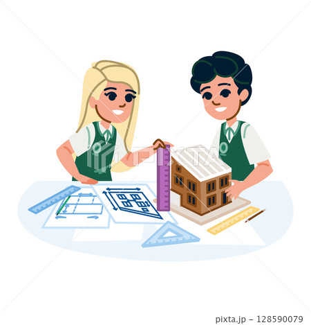 coding design and technology school education vector 128590079