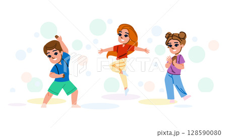 ballet dancing hobby kid vector ballet dancing hobby kid vector 128590080
