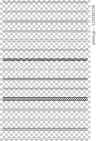 Wavy line material set 128590336