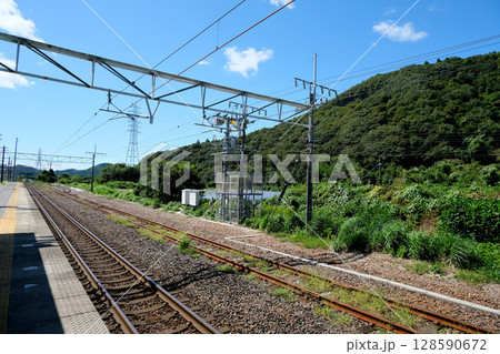 滋賀県米原市_醒ヶ井駅から西側風景1_2024年9月 128590672