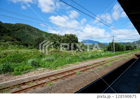 滋賀県米原市_醒ヶ井駅から北側風景1_2024年9月 128590675