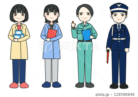医療スタッフの男女 128590840