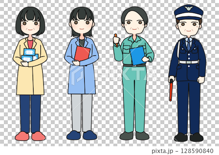医療スタッフの男女 128590840