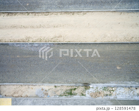 asphalt road, view from above asphalt road, view from above 128591478