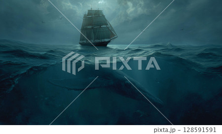 暗い海の風景 暗い海の風景 128591591