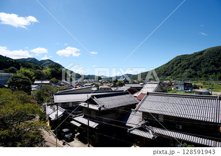 滋賀県米原市_中山道醒井宿_加茂神社からの景色1_2024年9月 滋賀県米原市_中山道醒井宿_加茂神社からの景色1_2024年9月 128591943