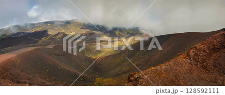 Volcanic Craters of Mount Etna 128592111