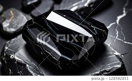 黒曜石/黒い石 128592851