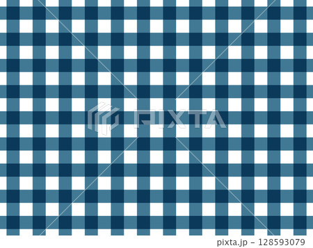 藍色のギンガムチェック 藍色のギンガムチェック 128593079