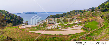 《長崎県》土谷棚田・日本の原風景 128594074