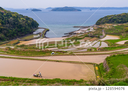 《長崎県》土谷棚田・日本の原風景 128594076