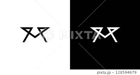 Modern and Unique letter M initials logo design Modern and Unique letter M initials logo design 128594679