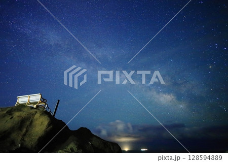 南房総の絶景　天の川 128594889